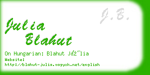 julia blahut business card